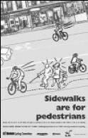 No Biking on Sidewalks